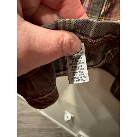 Mens Polo Ralph Plaid Button Up Shirt Size Extra Large - Picture 4 of 6